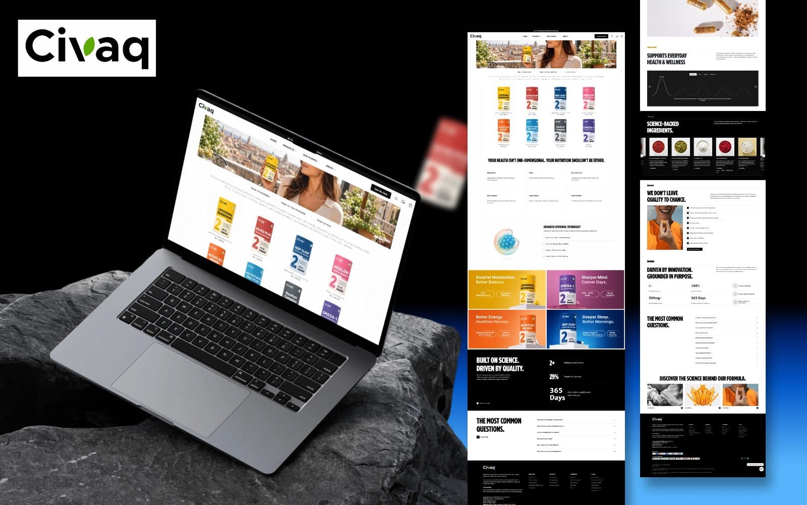 Ein Premium-Einkaufserlebnis für digitale Wellness schaffen E-Commerce · Gesundheitswesen · Shopify